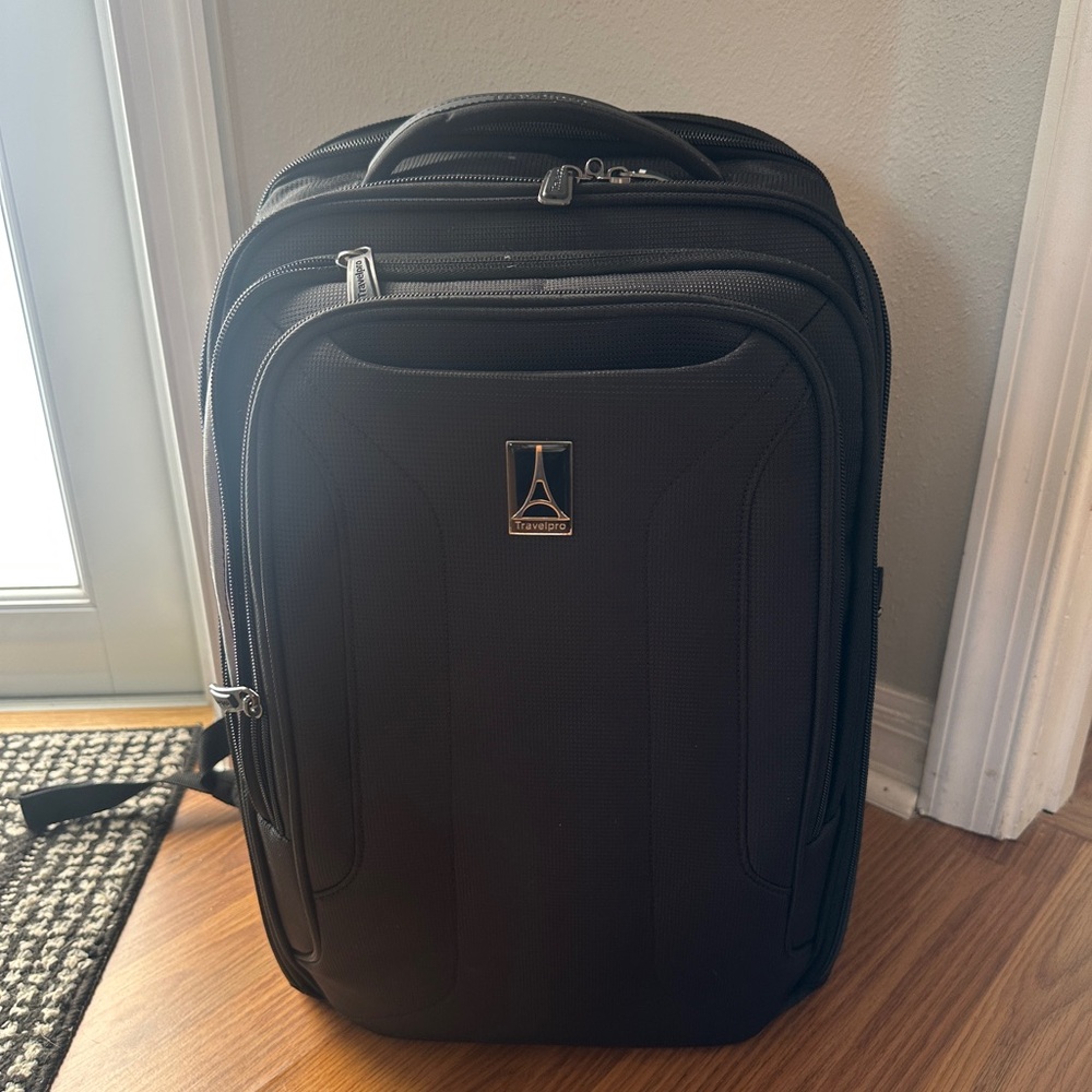 Travel Black Backpack with Sleek Design. Travelpro